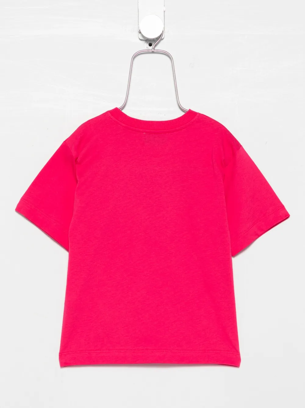 Moschino Kids Katoenen T-shirt met teddybeerprint Roze