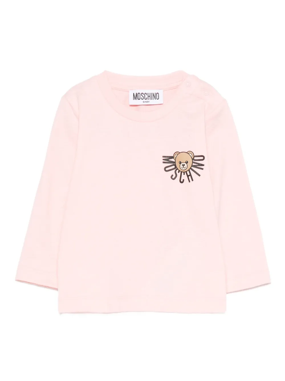 Moschino Kids Sweater met teddybeer-patroon Roze