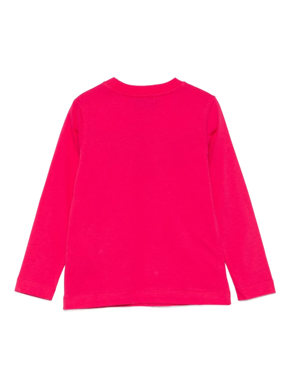 Moschino Kids teddy-print long-sleeve top Roze