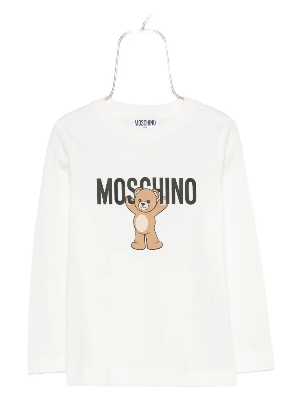 Moschino Kids Top met teddybeerprint Wit
