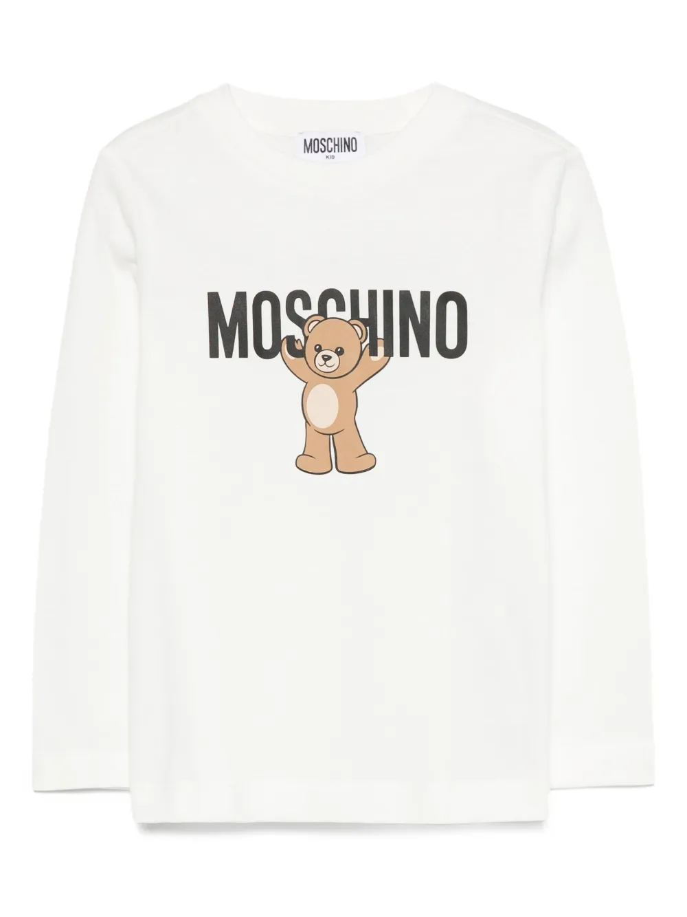 Moschino Kids Top met teddybeerprint Wit