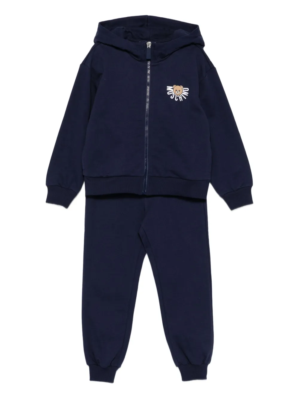 Moschino Kids Trainingspak met teddybeer-print Blauw