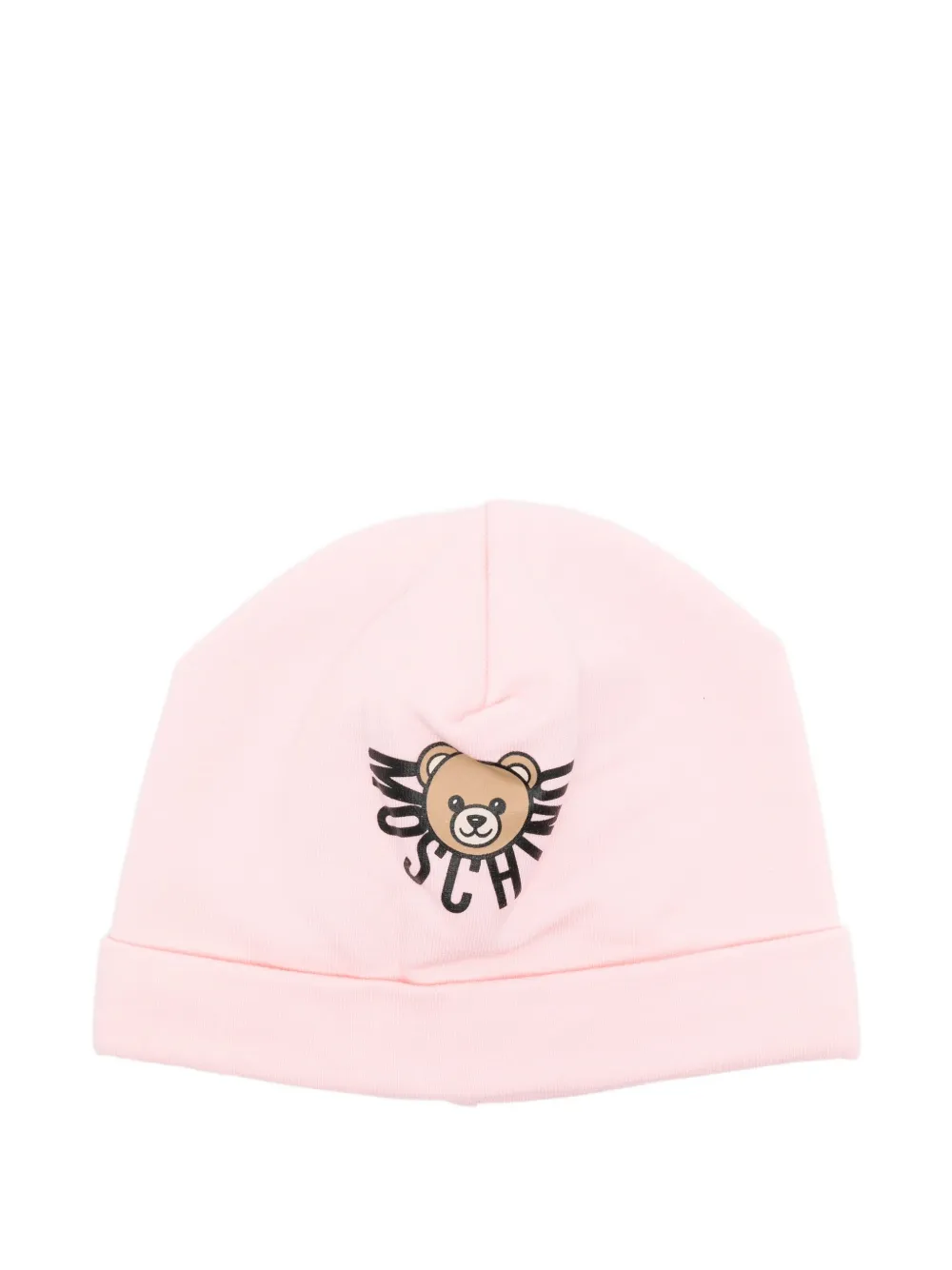 Moschino Kids Teddy Bear-logo beanie Roze