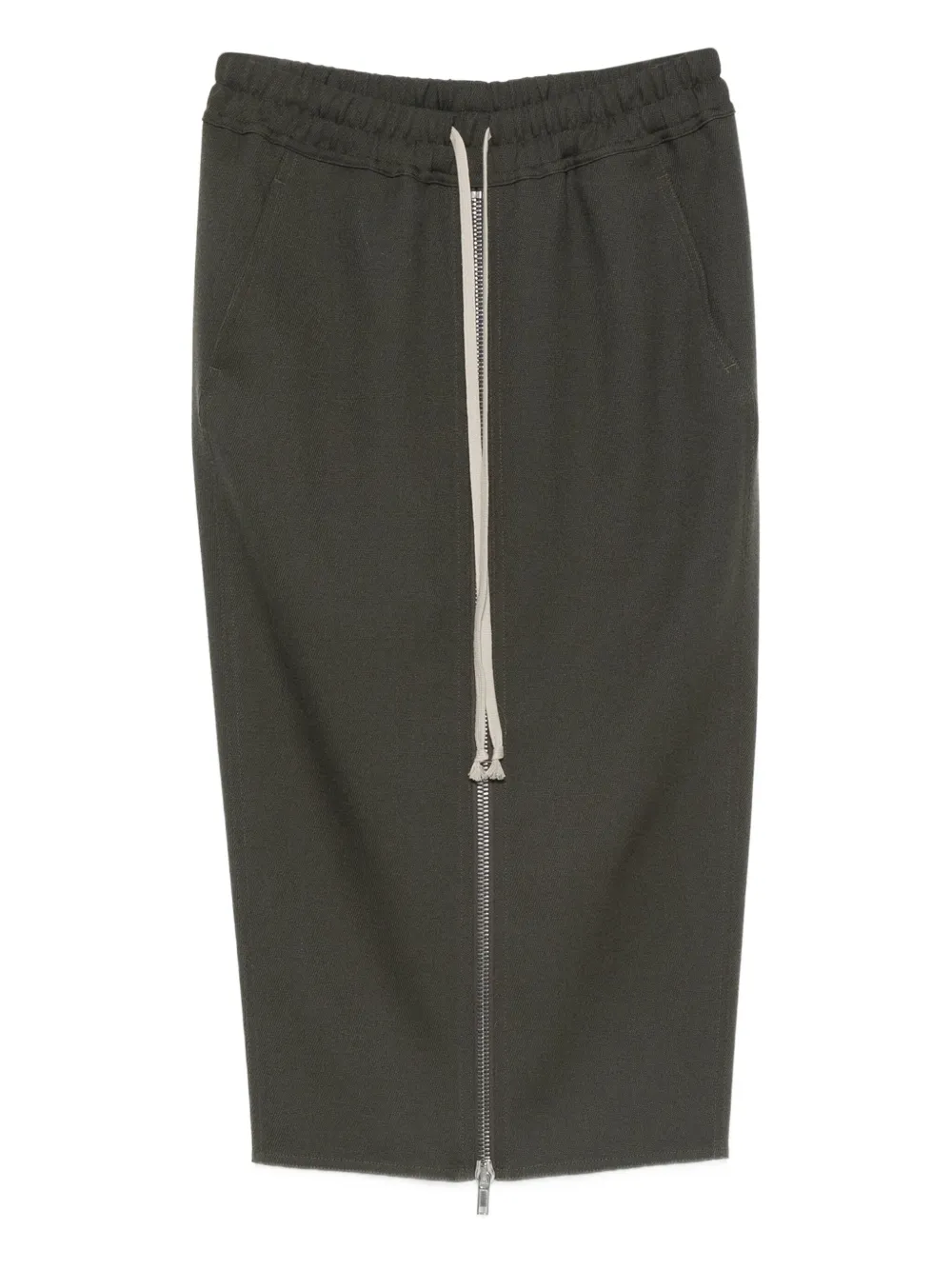 Rick Owens Drawstring Zip-front Midi Skirt