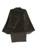 Rick Owens Concordians Cylinder draped bell-sleeve top - Green