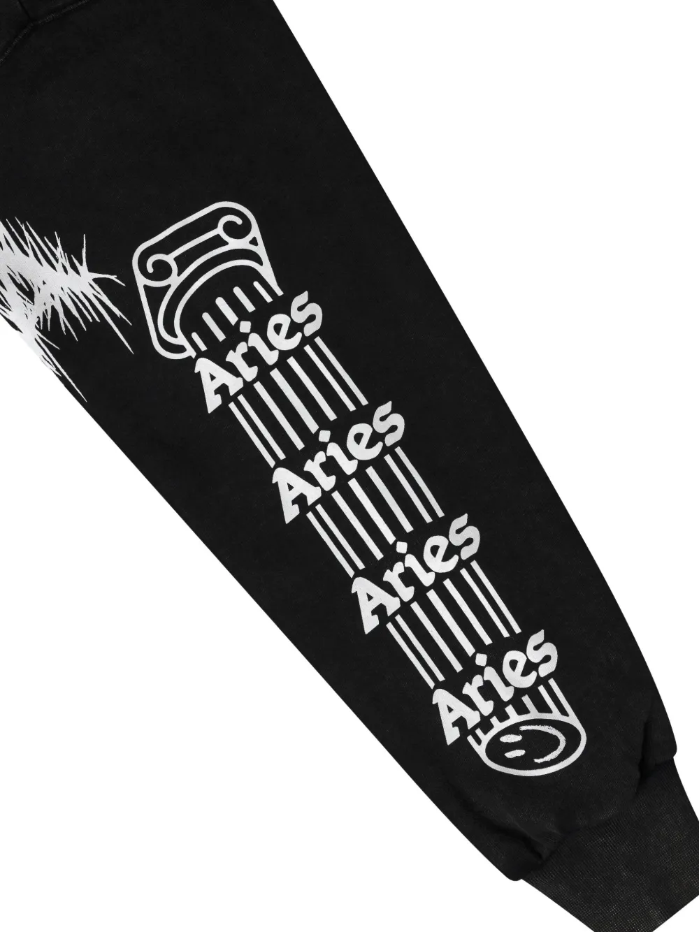 Aries Spider-web Sweatshirt In Black