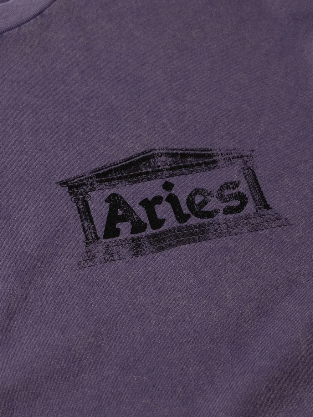 Aries Logo-print T-shirt In Purple