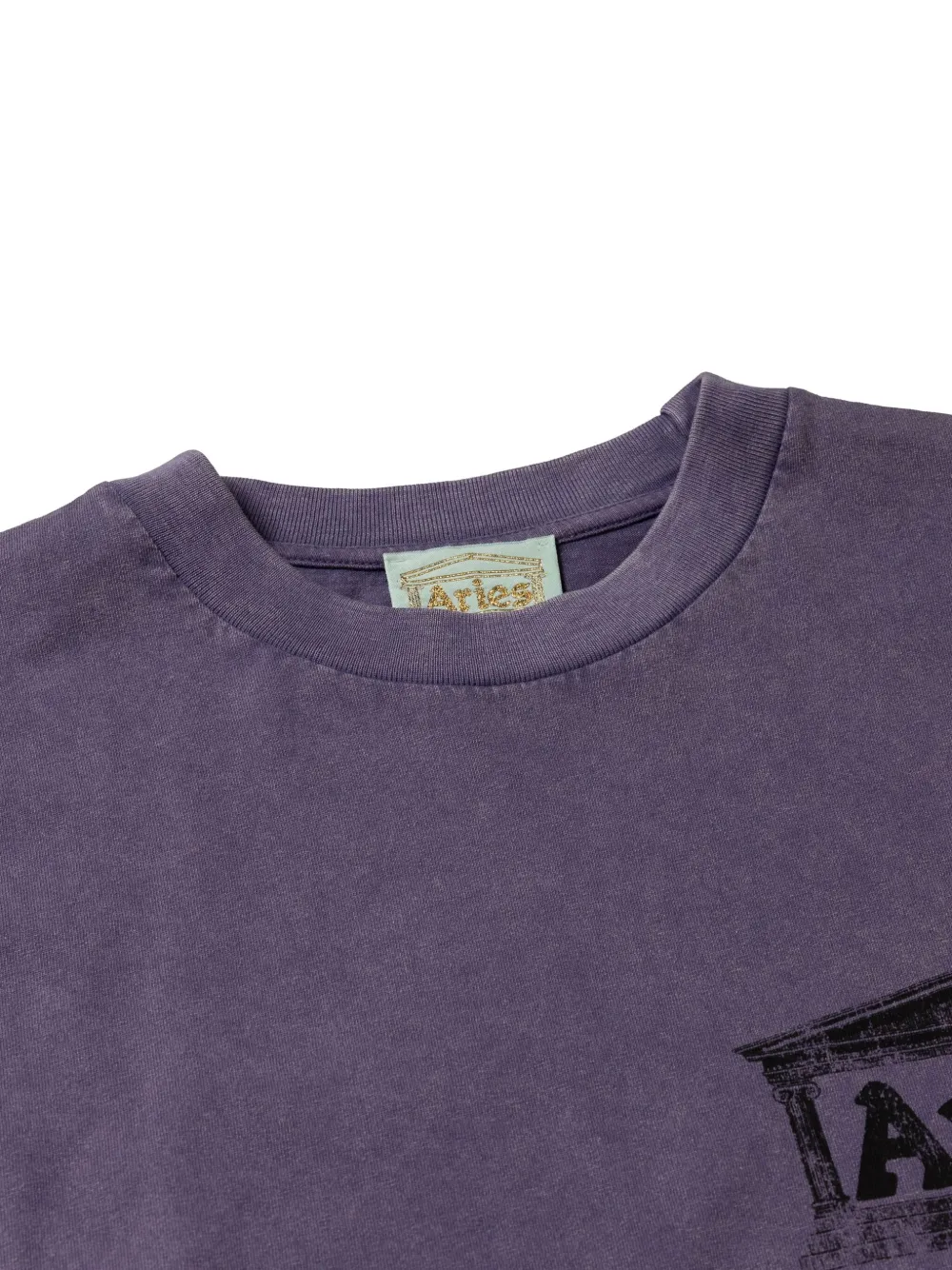 Aries Logo-print T-shirt In Purple