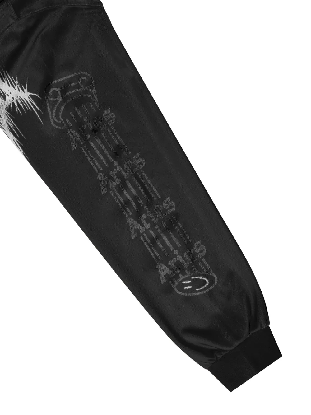 Aries T-shirt met grafische spinnenwebprint Zwart