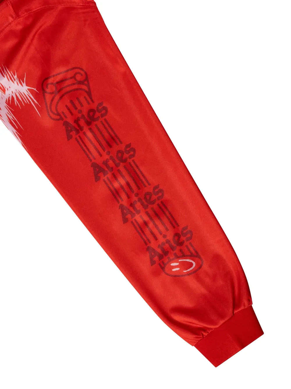 Aries Flame-print Mesh T-shirt In Red