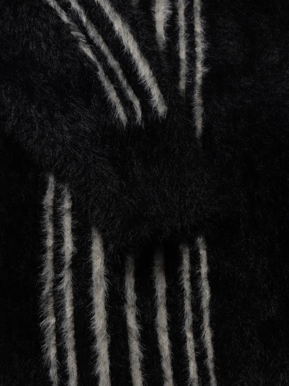 Aries Column-intarsia Cardigan In Black