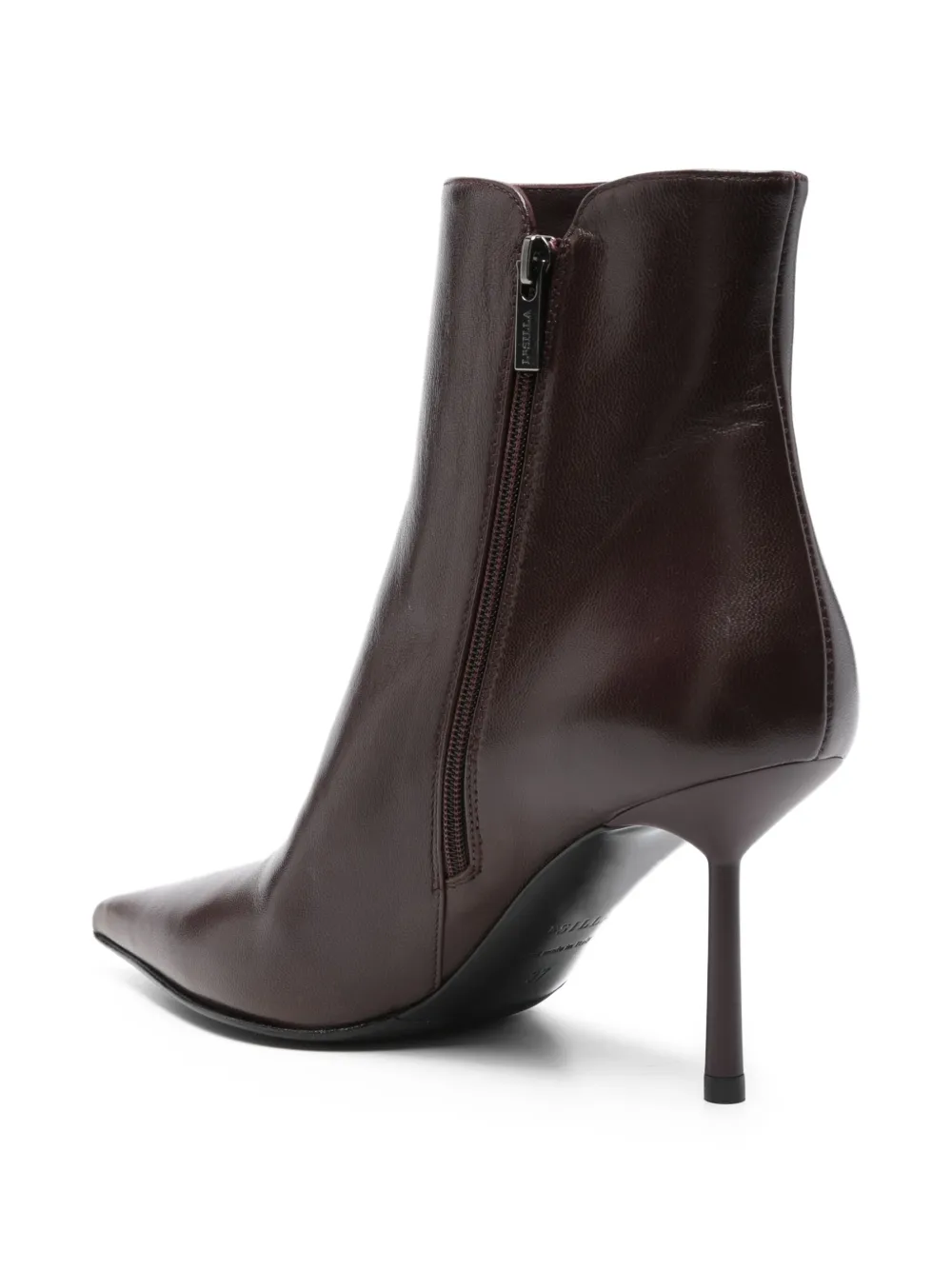 Le Silla 80 mm Bella stiletto laarzen met puntige neus Rood