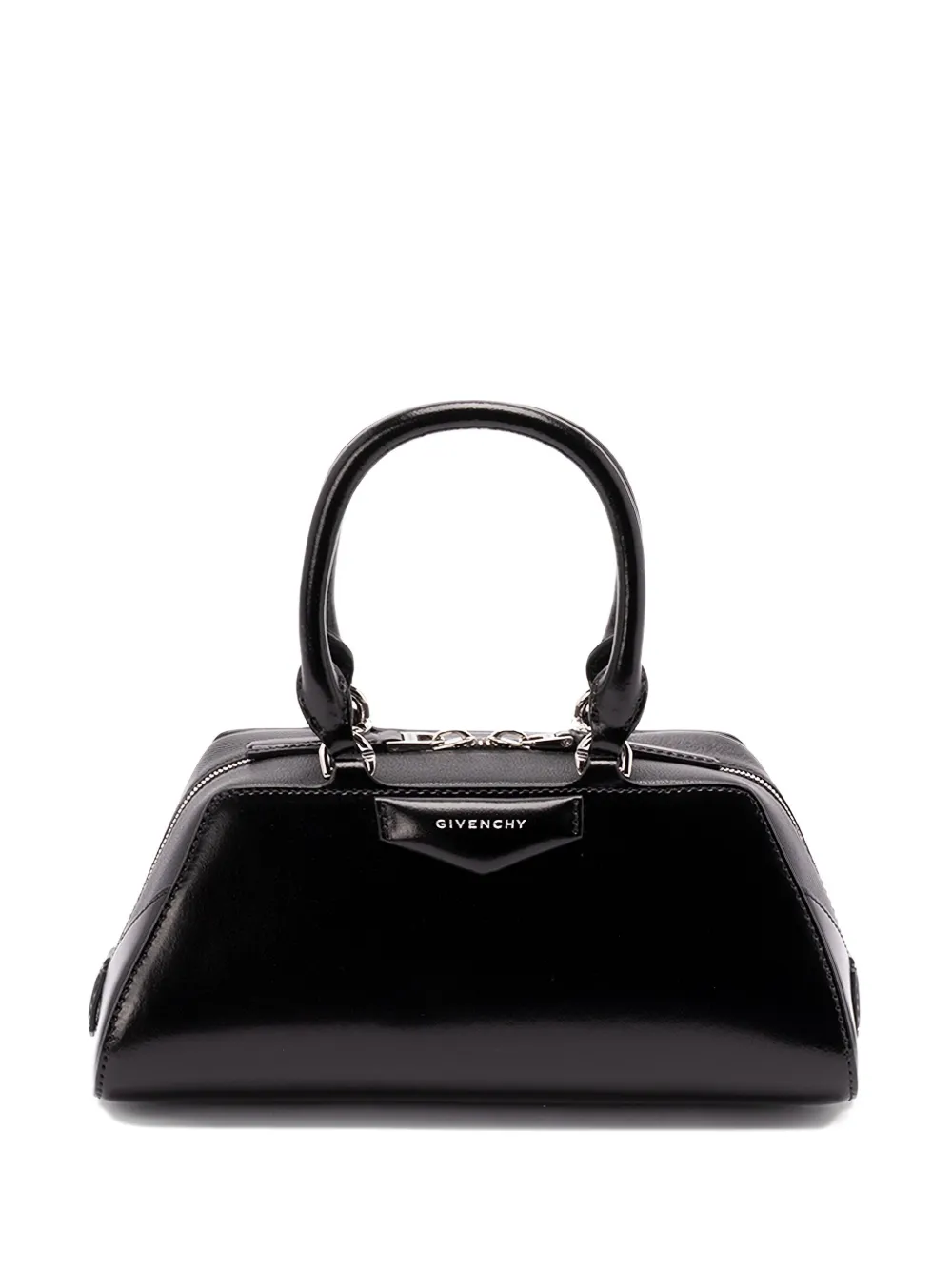 Givenchy mini Antigona East-West tote bag Zwart