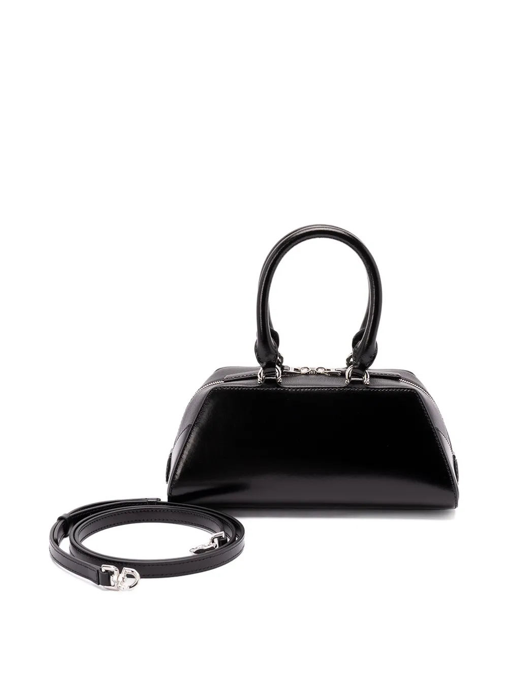 Givenchy mini Antigona East-West tote bag Zwart