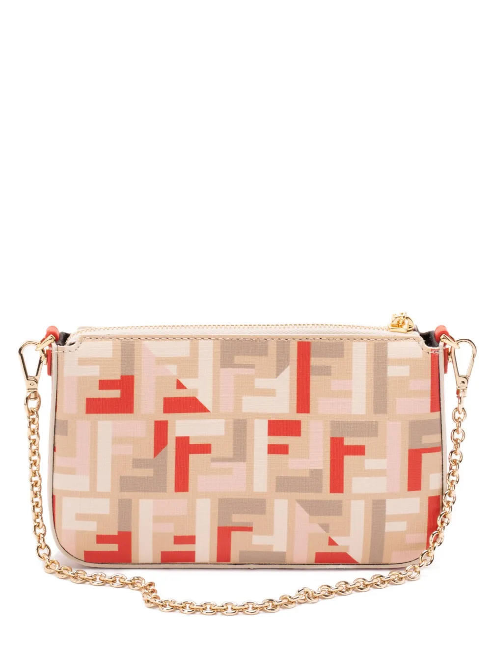 FENDI FF-motif shoulder bag Beige
