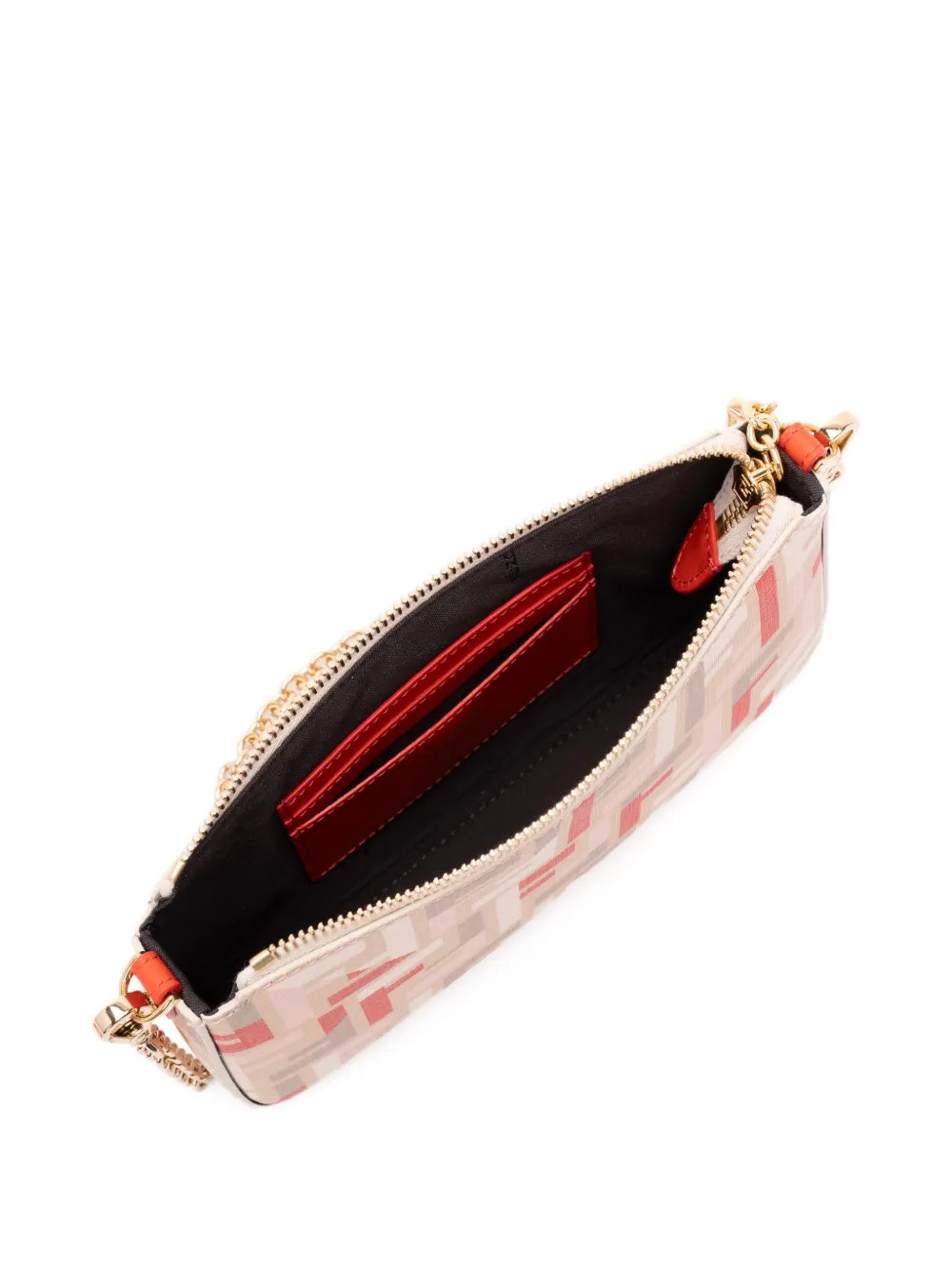 FENDI FF-motif shoulder bag Beige