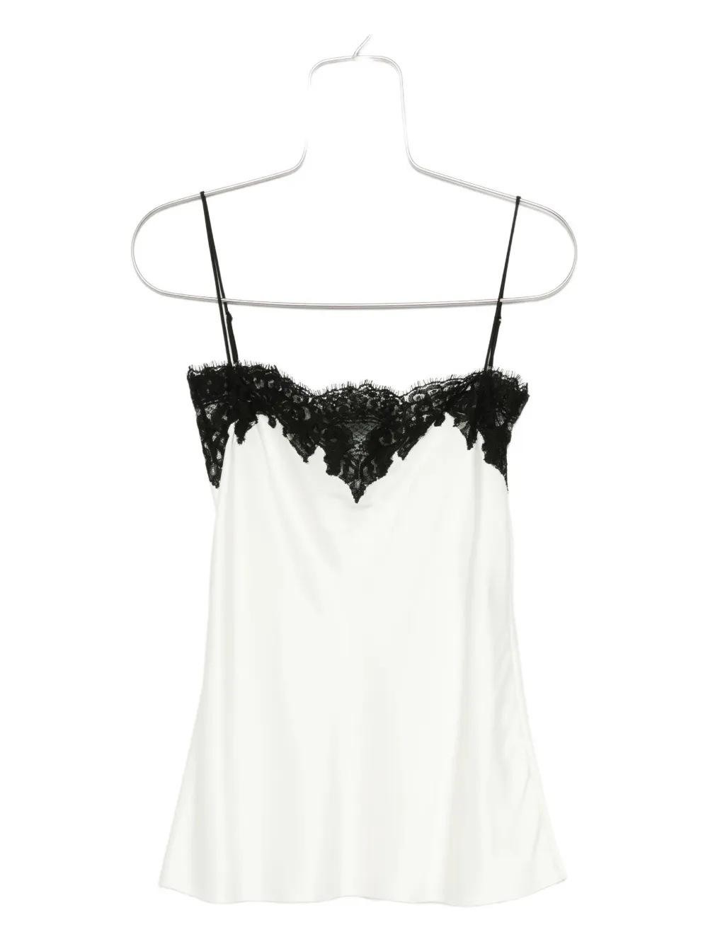 Stella Mccartney Satin Lace Trim Top