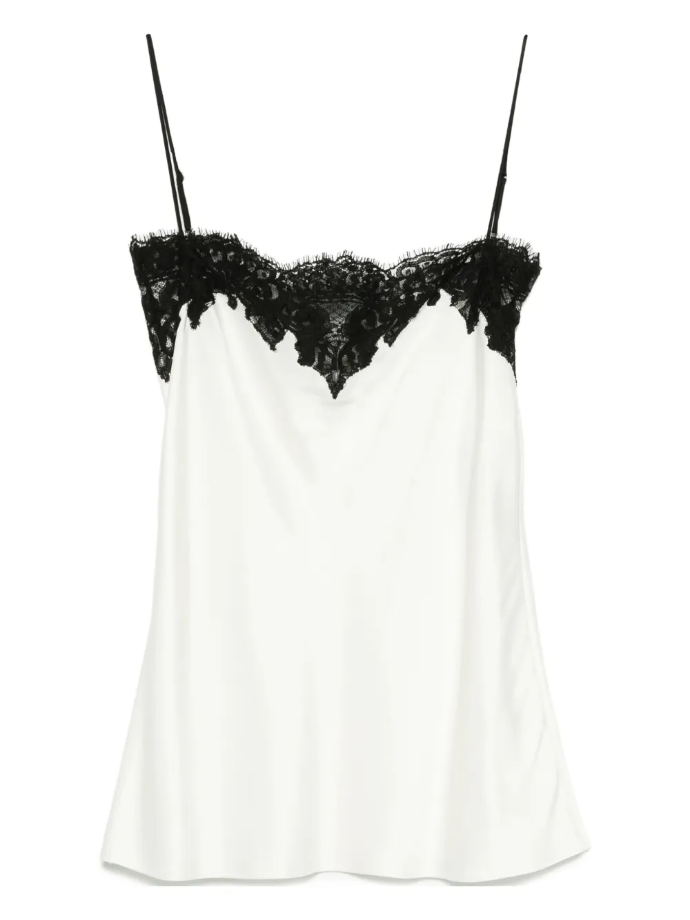 Stella McCartney sleeveless lace satin top | Neutrals | Image 1