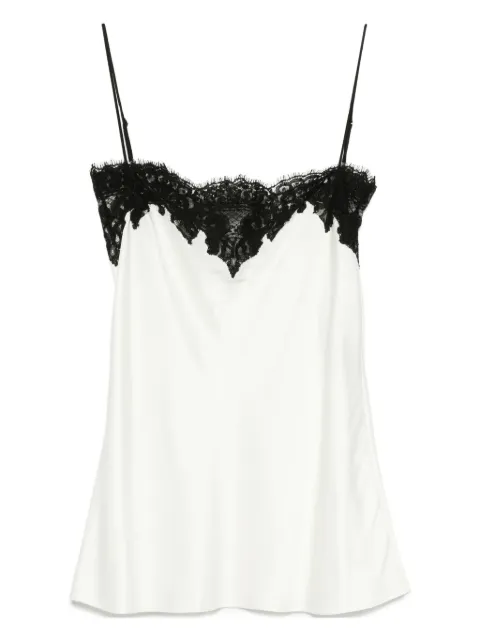 Stella McCartney sleeveless lace satin top