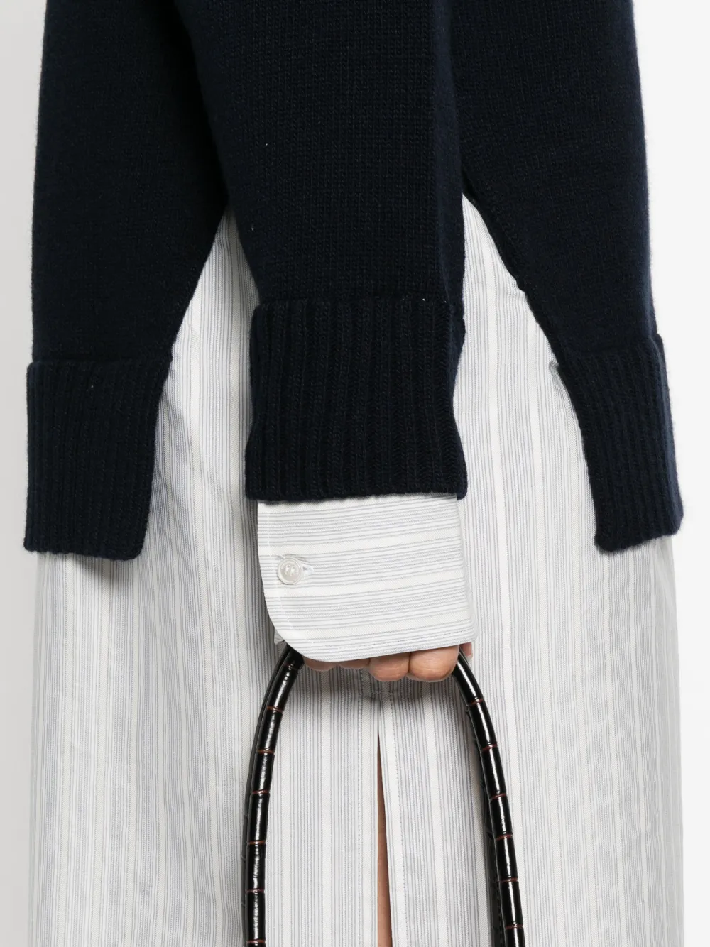 Stella Mccartney Crew-neck Sweater Shirt Midi Dress In Multi