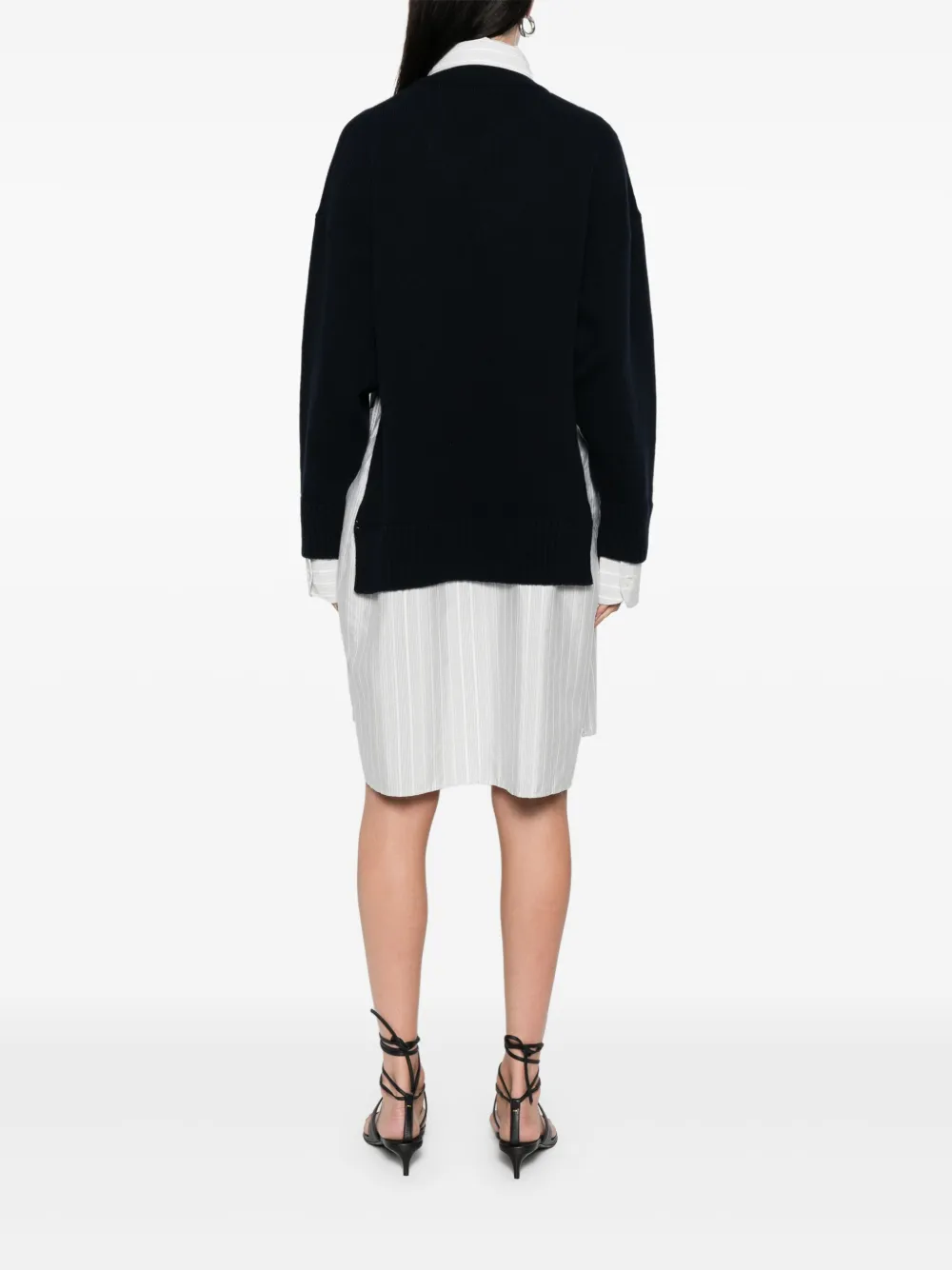 Stella McCartney Midi-jurk met ronde hals Blauw