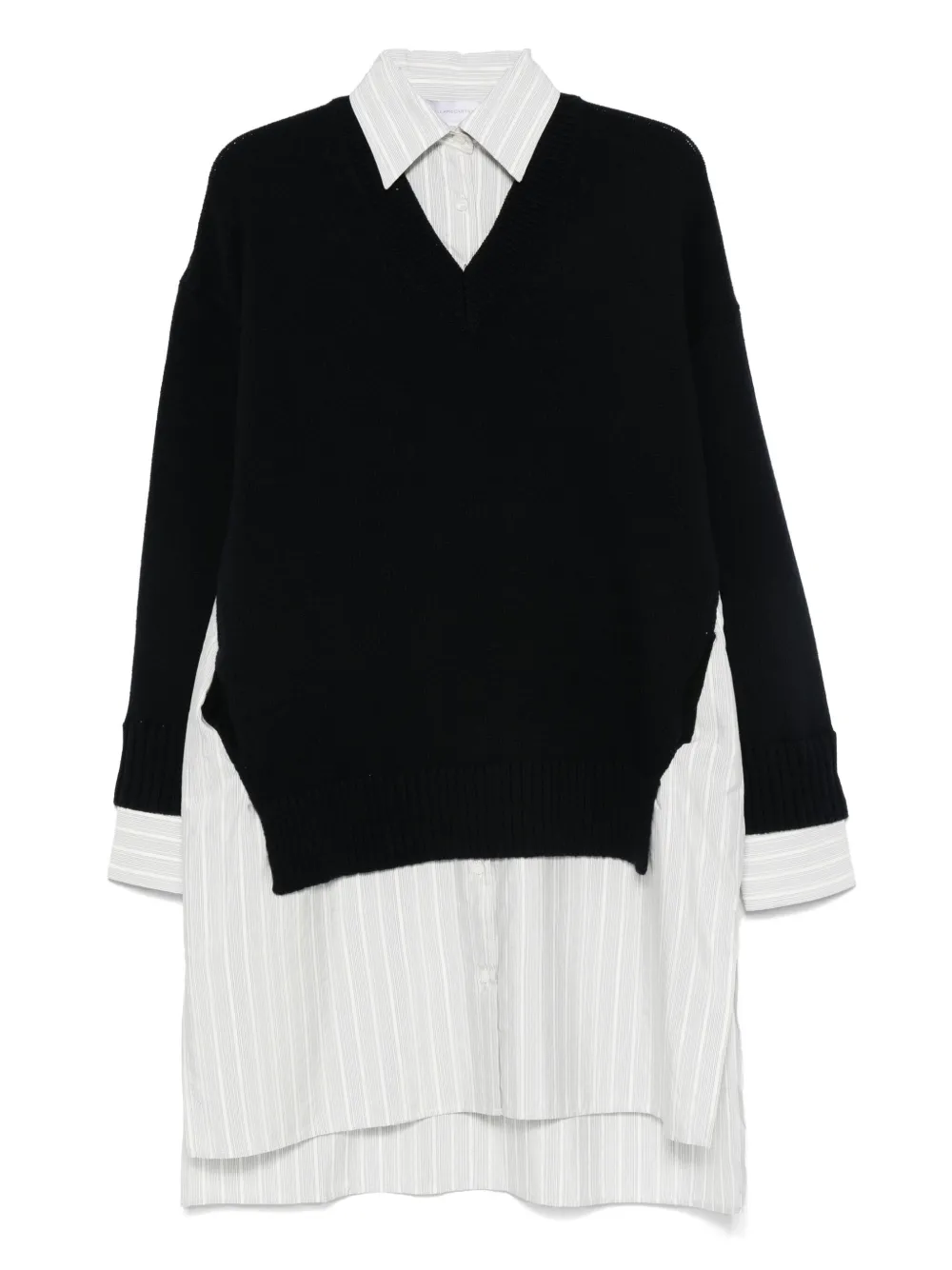 Stella McCartney Midi-jurk met ronde hals Blauw