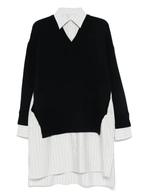 Stella McCartney vestido camisero con cuello redondo