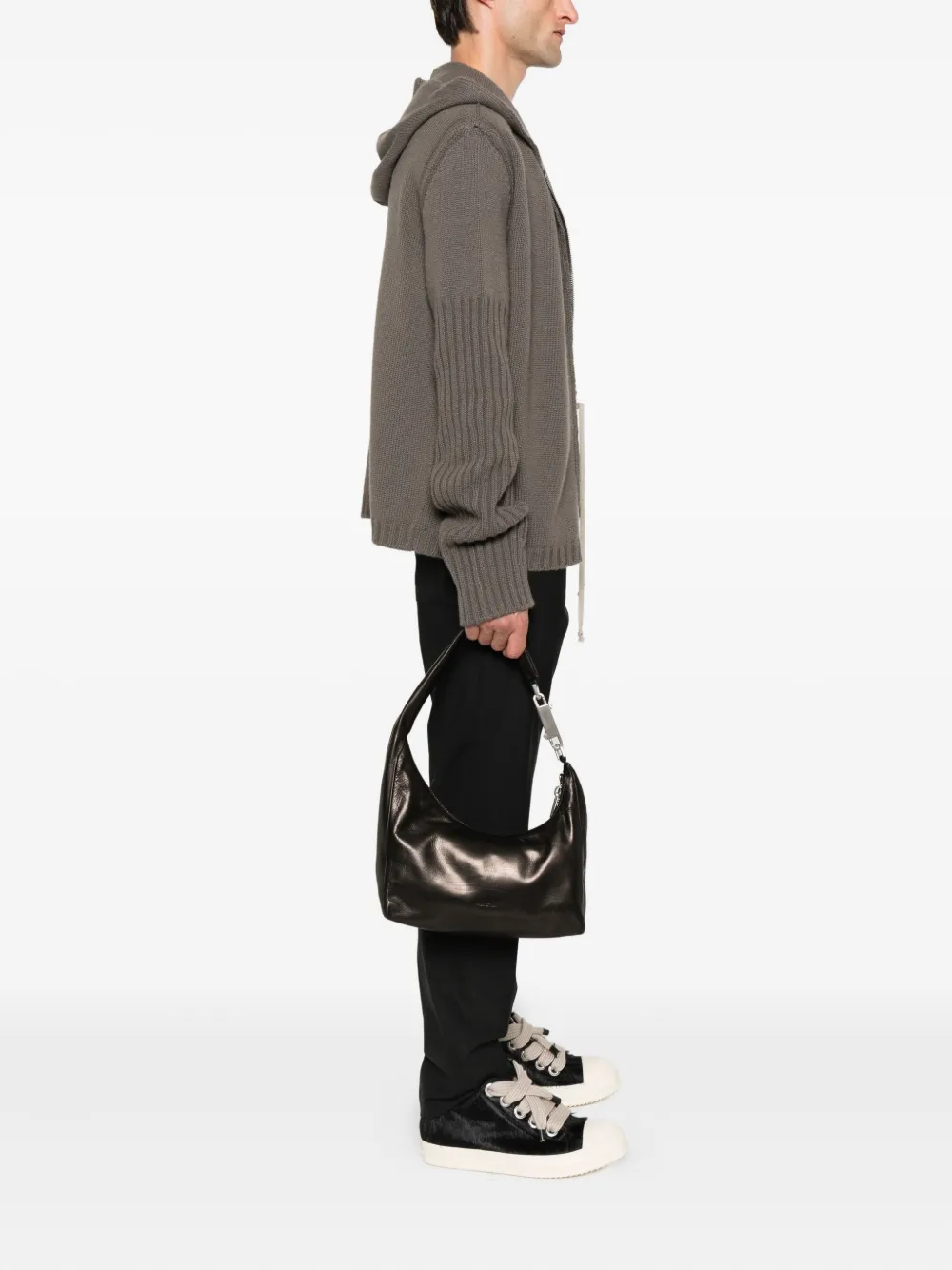 Rick Owens leather zip shoulder bag | Women | Image 2