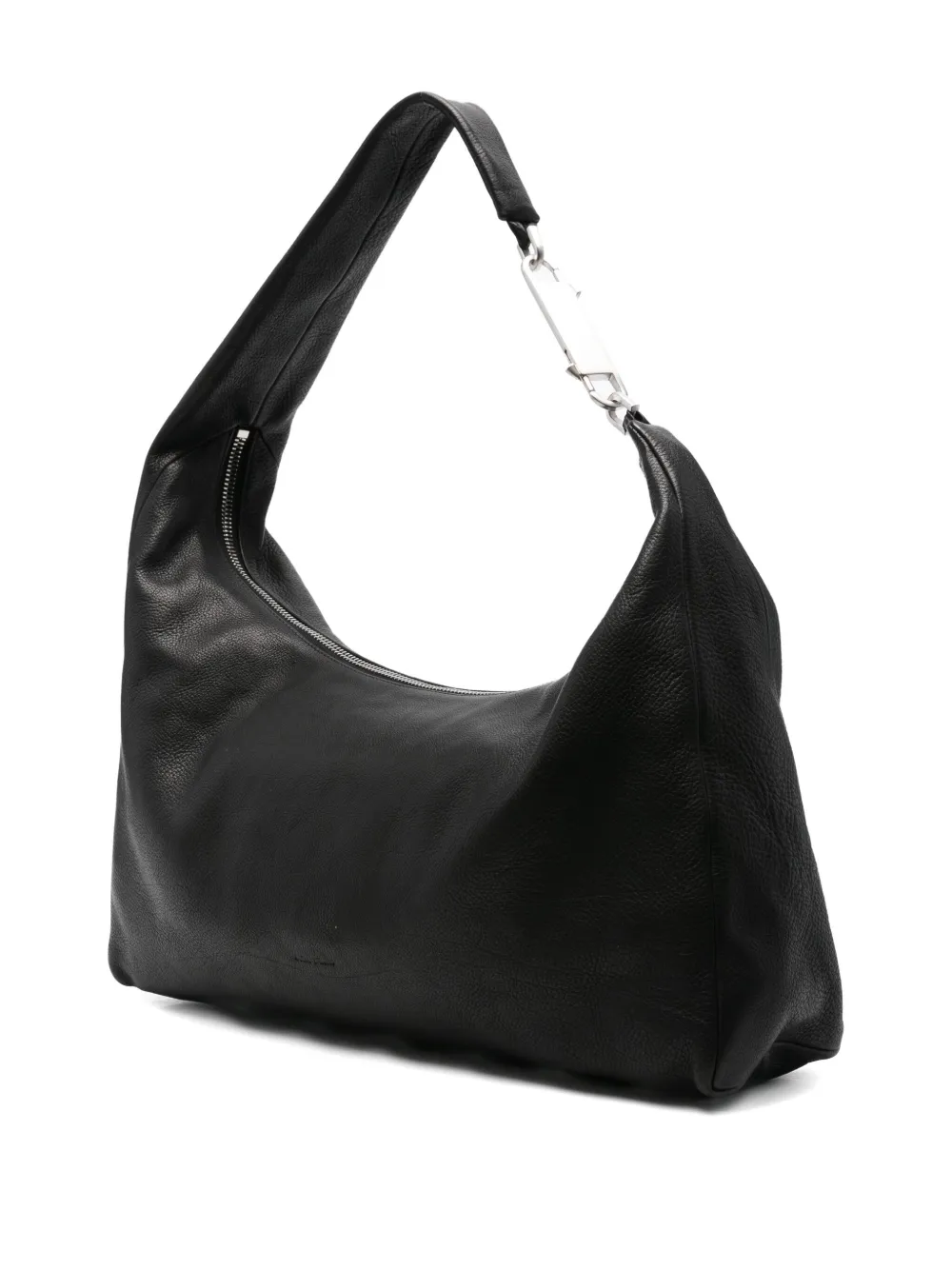 Rick Owens Gemini leren schoudertas met ritssluiting Zwart
