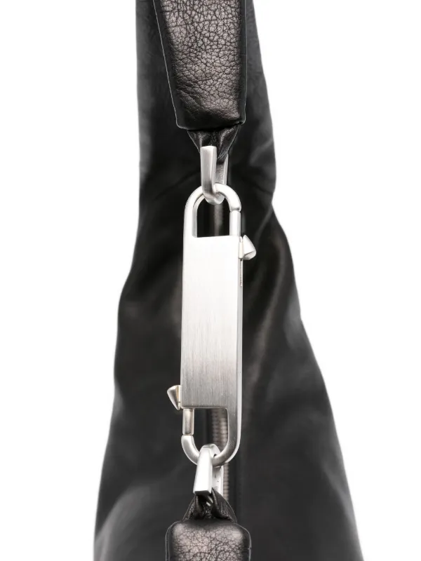 Rick Owens Gemini zip-fastening Leather Shoulder Bag | Black