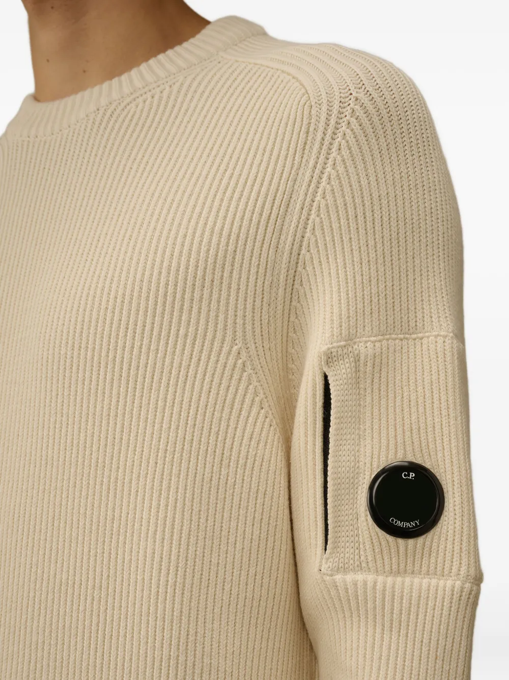 C.P. Company ribbed sweater Beige