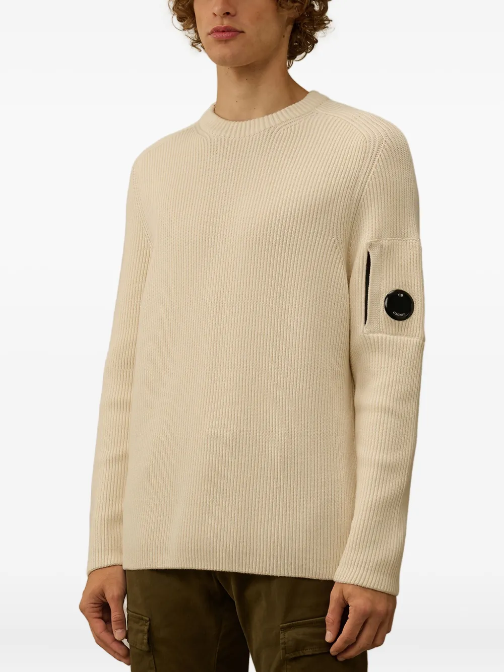 C.P. Company ribbed sweater Beige