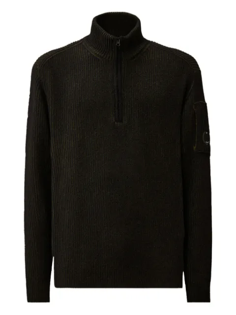 C.P. Company zip-up patch-pocket sweater