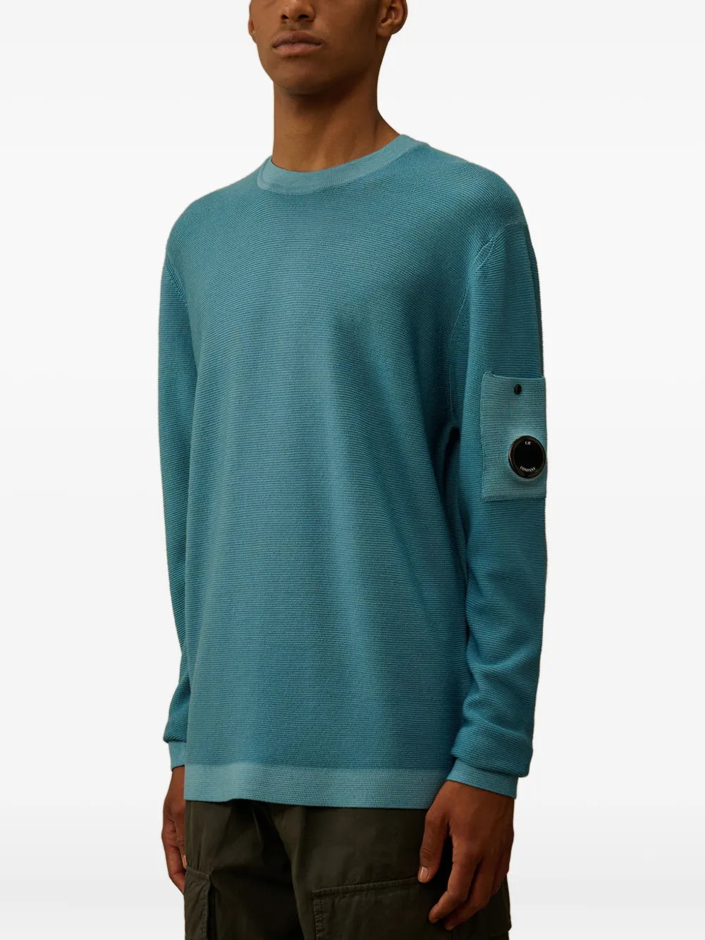 C.P. Company Sweater met Lens-detail Blauw