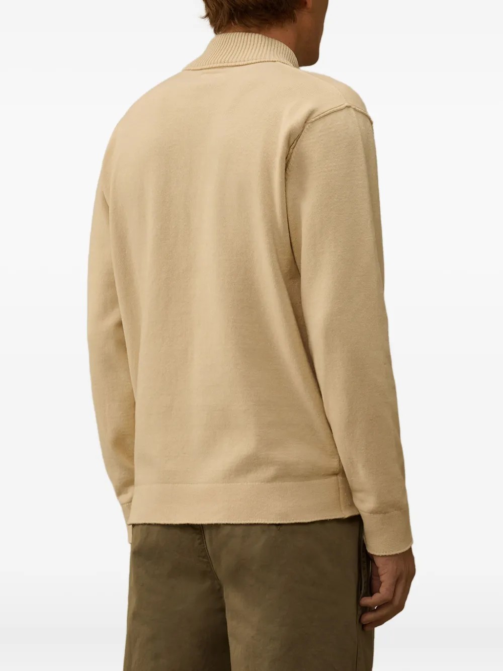 C.P. Company Trui met geborduurd logo Beige