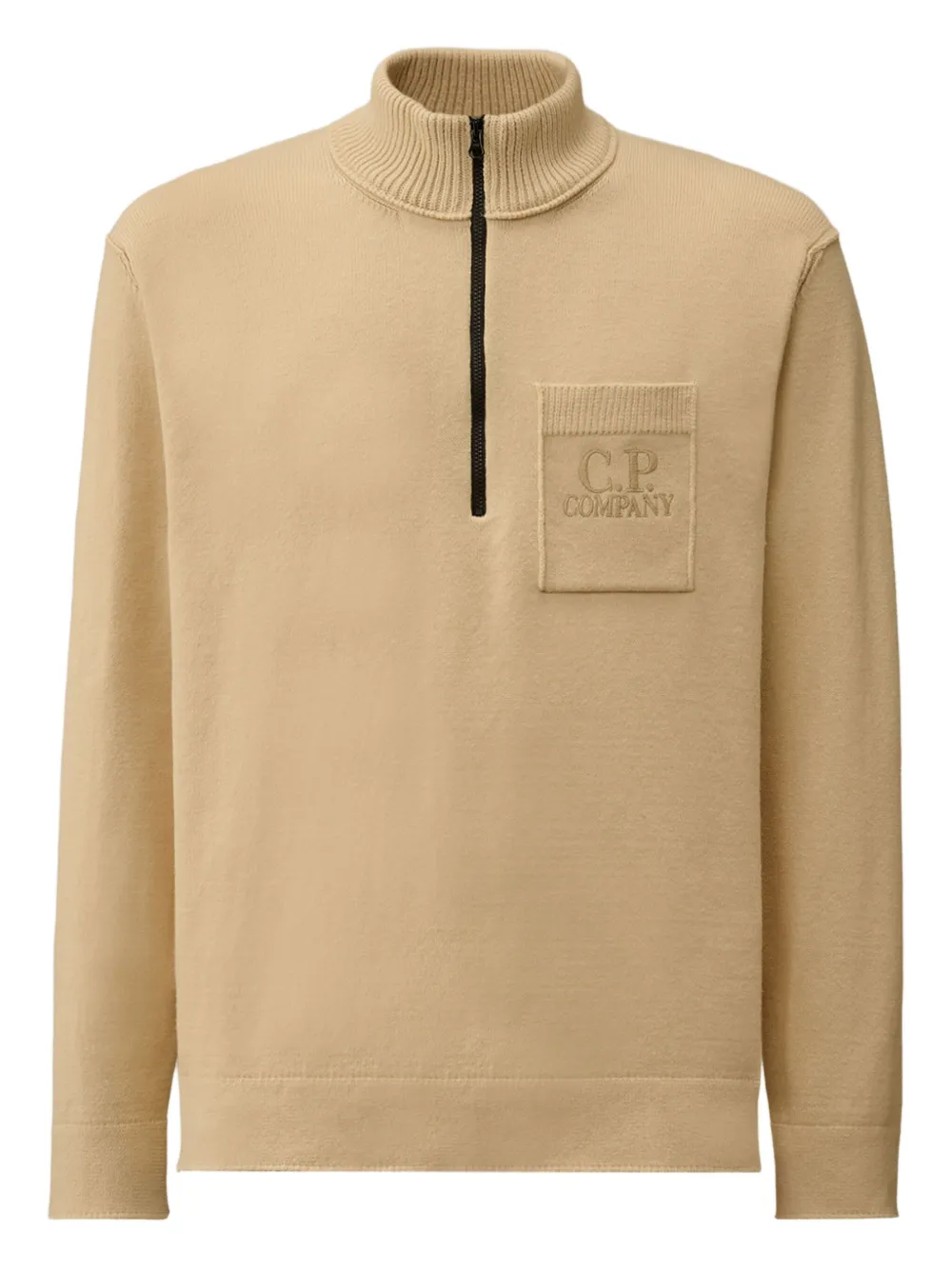 C.P. Company suéter con logo bordado | neutro | Image 1