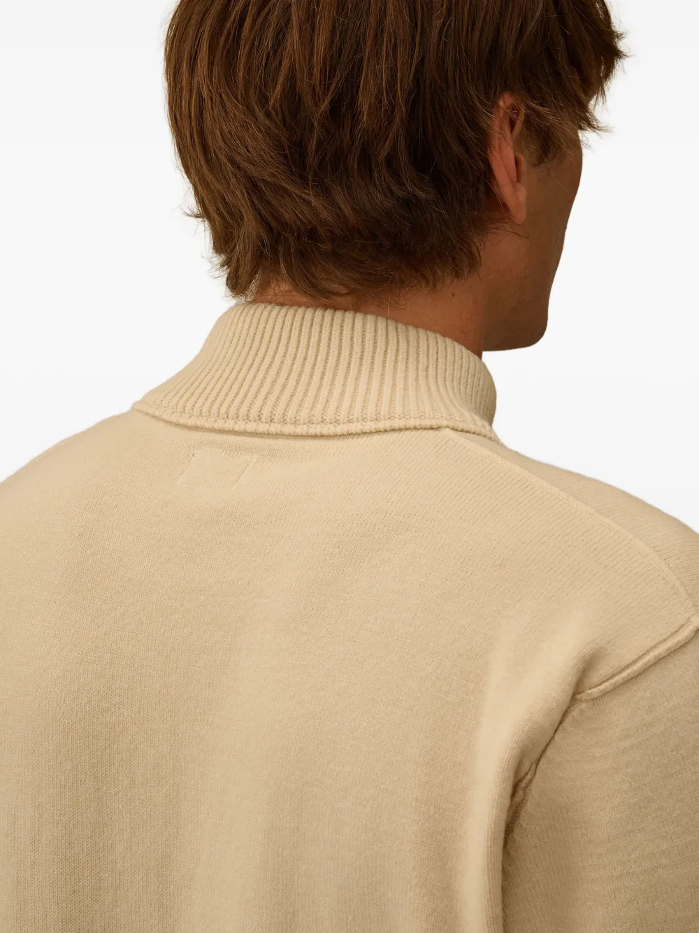 C.P. Company Trui met geborduurd logo Beige