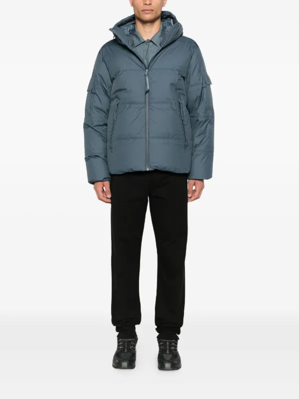 C.P. Company フーデッド パデッドジャケット | ブルー | FARFETCH JP
