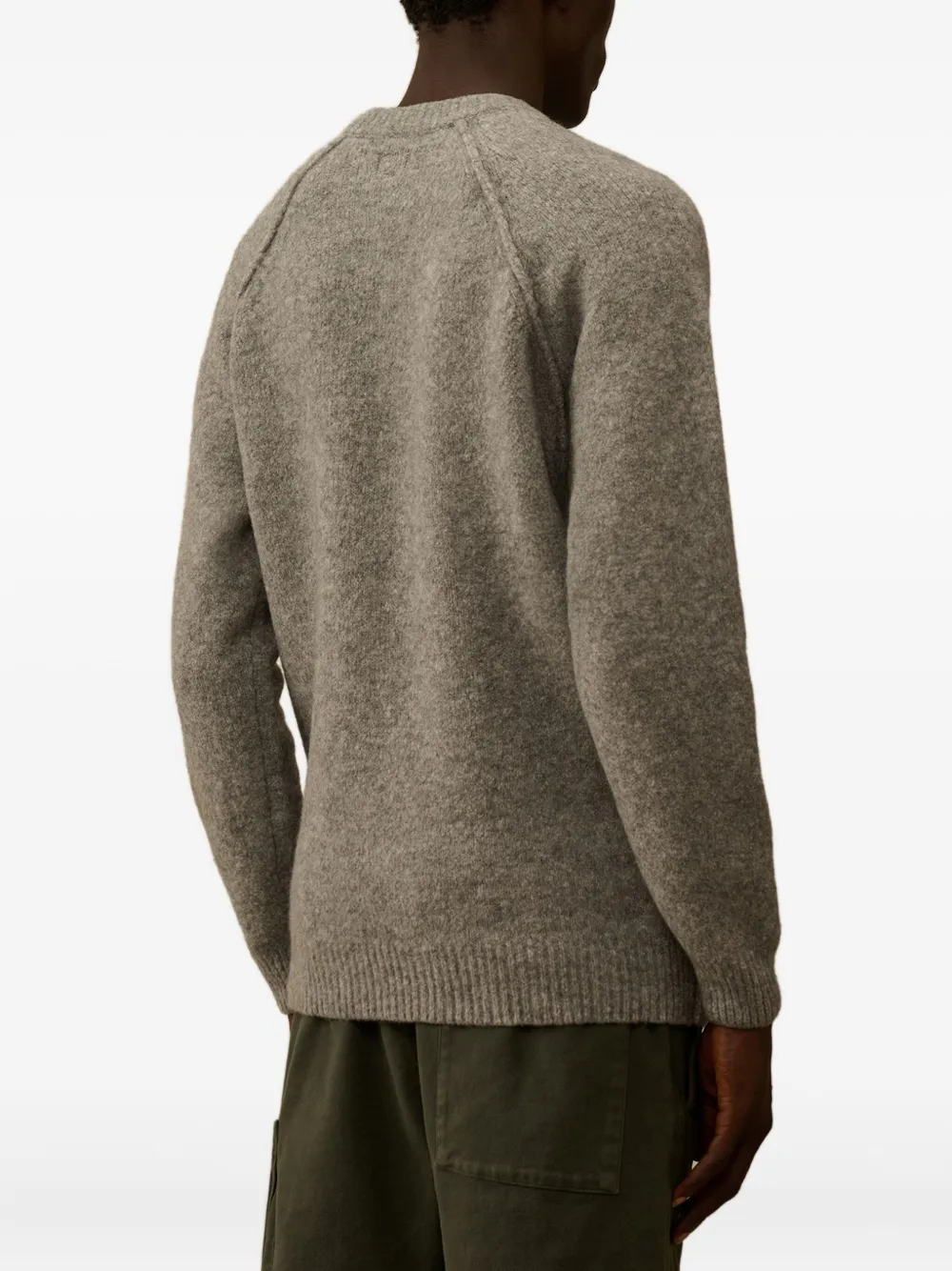 C.P. Company Trui met geborduurd logo Grijs