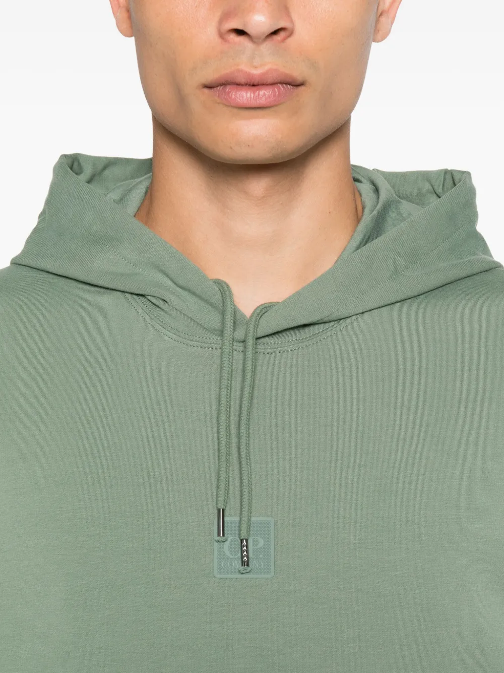 C.P. Company Sweater met capuchon en zakdetail Groen