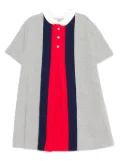 Gucci Kids Web Stripe Peter Pan-collar dress - Grey