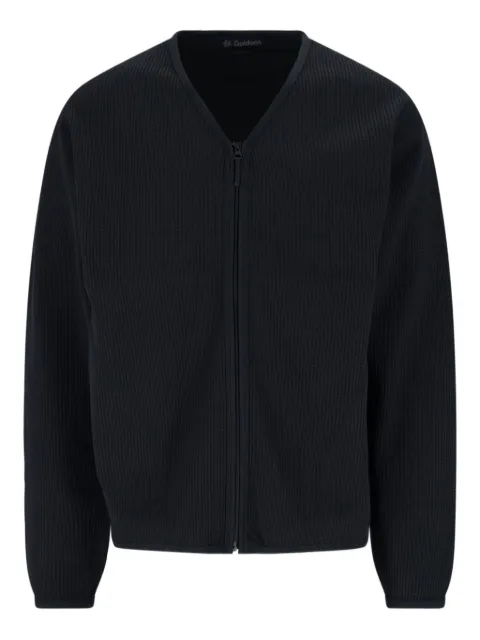 Goldwin waffle-knit zip cardigan