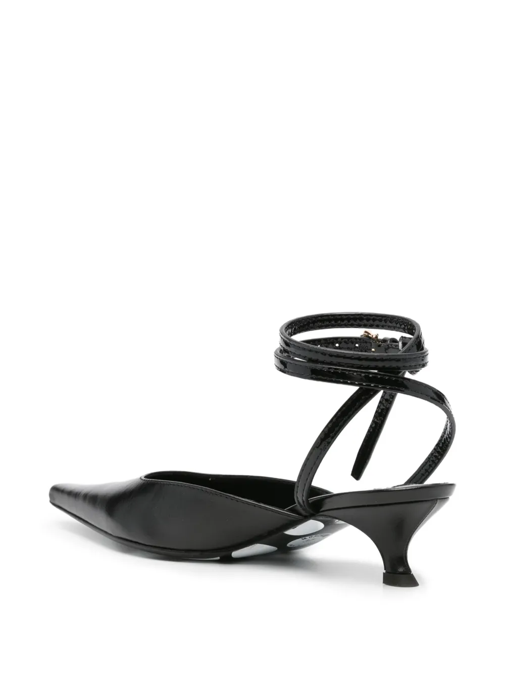 Moschino 40mm pointed-toe pumps Black