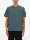 Helmut Lang logo-print cotton T-shirt - Blue