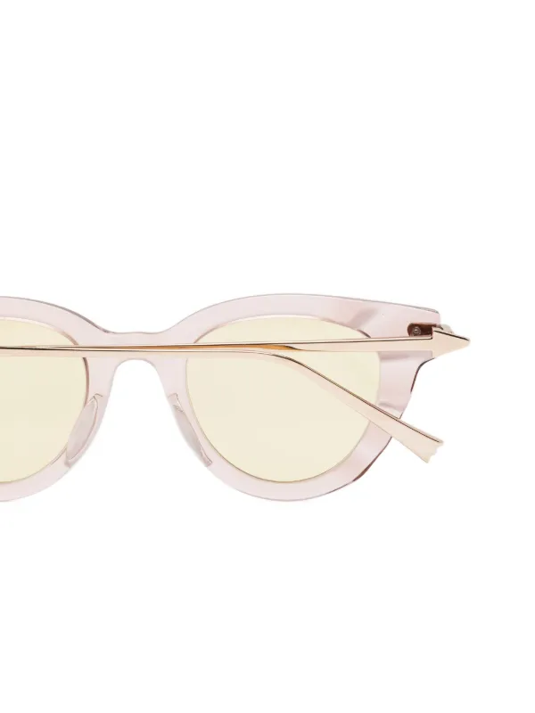 megane and me サングラス ピンク Megane And Me Tess キャットアイ サングラス | ピンク | FARFETCH JP