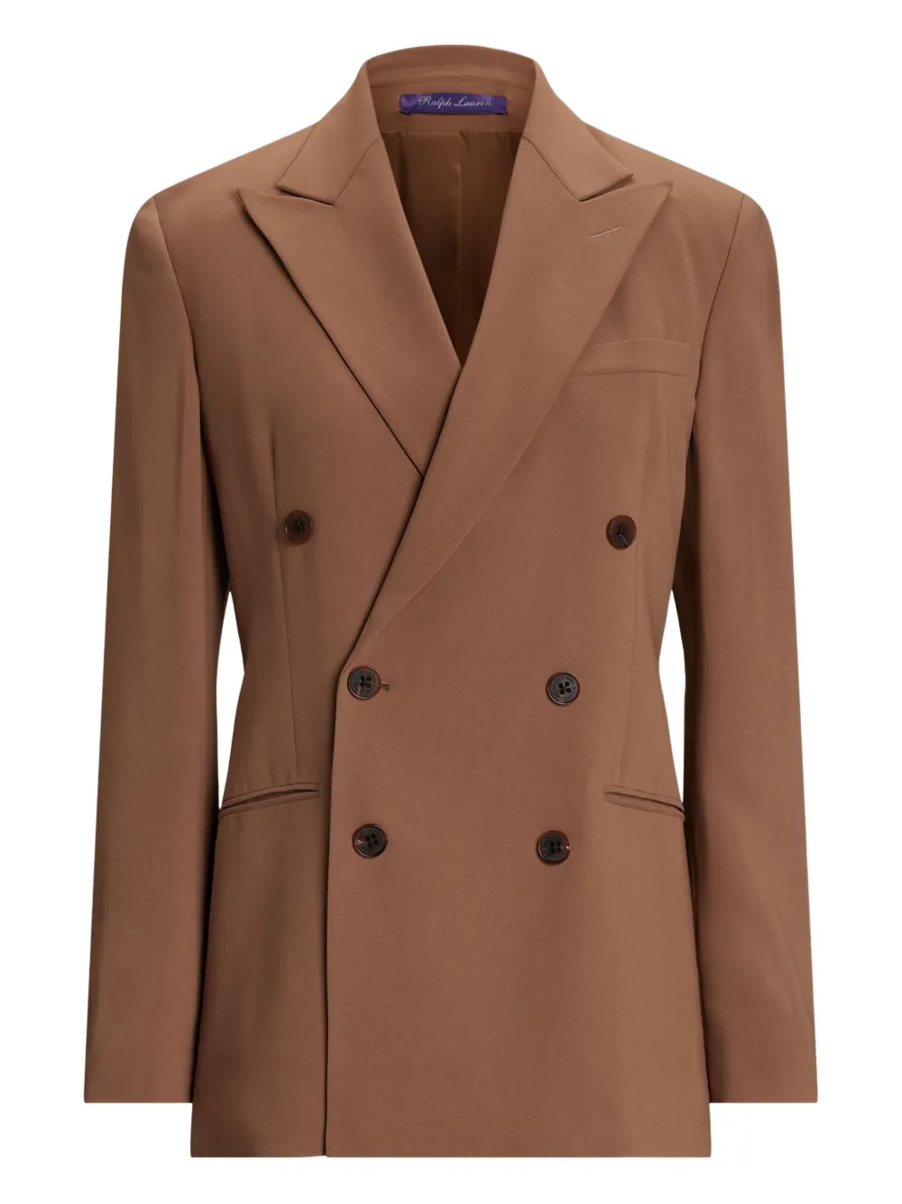 Ralph Lauren Collection Blazer met dubbele rij knopen Bruin