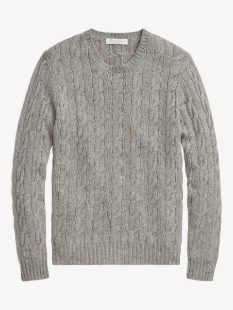 Ralph Lauren Purple Label cable-knit crew-neck sweater