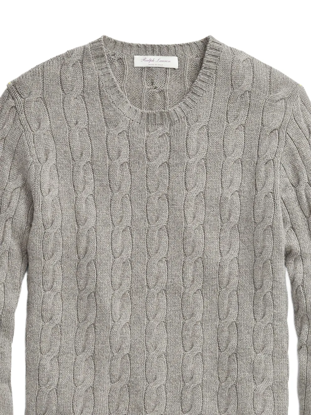 Ralph Lauren Purple Label Kabelgebreide trui Grijs
