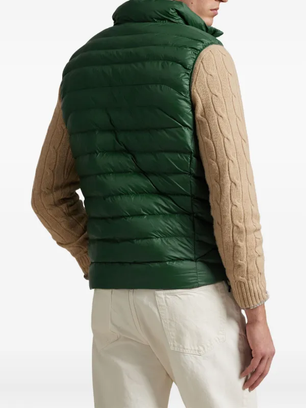 Polo Ralph Lauren logo-embroidered Padded Vest | Green | FARFETCH