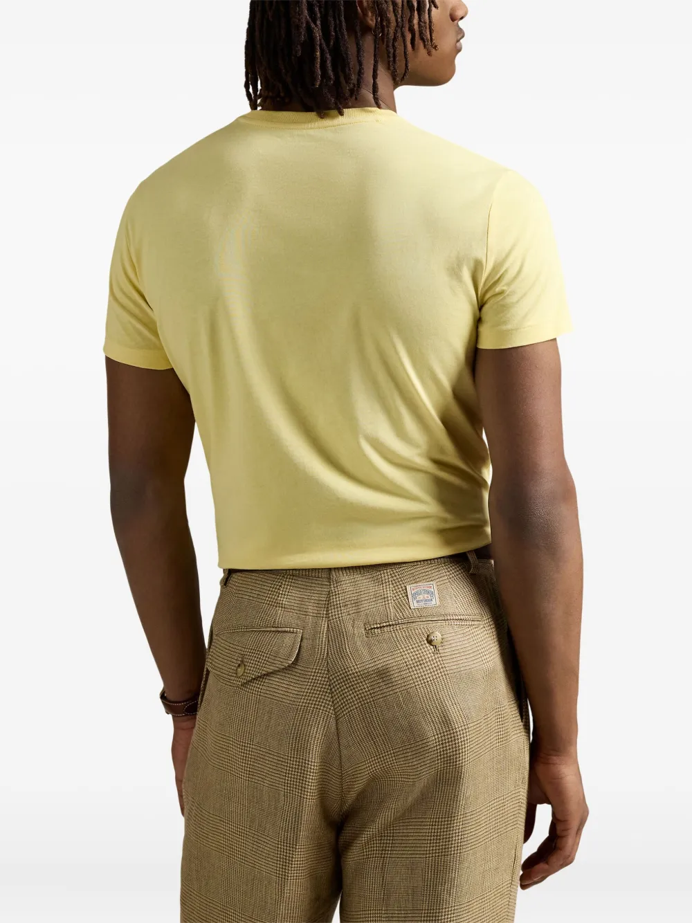 Polo Ralph Lauren T-shirt met logo en ronde hals Geel